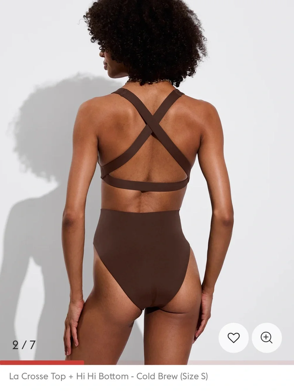 Newest season! Left On Friday Hi Hi Bikini bottom in cold brew size xsmall